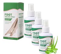 Spray exfoliant des pieds instantanés | Supprime doucement rugueux | Peau sèche sur les pieds et les talons | Formule hydratante et lissage | Taille de voyage,3PCS