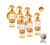 Spray exfoliant et hydratant au curcuma Peel Shot Keratin Care, illumine et hydrate, solution peeling, brume au curcuma pour le visage et le corps, convient à tous les types de peau (6PCS)