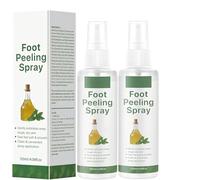 Spray Exfoliant Instantané Pour Pieds 120ML à l'Huile de Théier, Soin Antifongique, Élimine les Peaux Mortes en Secondes, Exfoliant Hydratant Pour Pieds Doux, Compatible avec Râpes à Pieds (2Pièce)