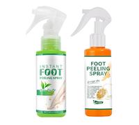Spray Exfoliant Pour Les Pieds À L'huile D'orange Et De Thé Vert, Pour Les Talons Rugueux Et Fendillés, La Peau Sèche Des Orteils Et Les Callosités, Spray Exfoliant Nourrissant Et (Mix)
