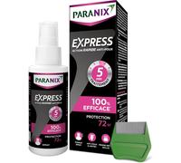 Spray Express 5 Minutes-Anti-Lice And Nits Spray Lotion 100% Effective: Treats And Protects-100ml-Fine Metal Comb Included