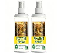 Spray fixateur de surface brillante pour l'art, spray fixateur professionnel pour pastel à l'huile, fixation de couleur haute efficacité, peinture acrylique transparente à séchage rapide (2pcs)