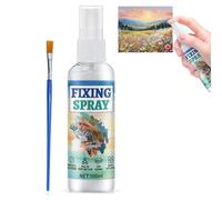 Spray Fixateur Fixatif, Fixatif Pastel, Fixateur pour Gouache, Général Fixant en spray Vaporisateur, Fixatif pour Peintures Huile, Acrylique, Gouache, Aquarelle, Encre et Pastel,100 ml