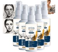 Spray fixatif pour œuvres d'art, spray réalisable à séchage rapide pour l'art, finition mate transparente pour le fusain, le crayon, le pastel et la craie, résistant aux taches préserve la (5pcs)