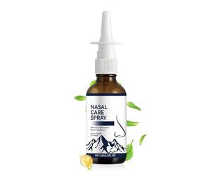 Spray hydratant nasal, brume respiratoire douce, flacon de poche avec construction à brume fine, spray d'hygiène quotidienne, rinçage à base de solution saline avec style moderne, outil pour les