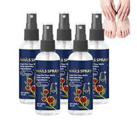 Spray Hydratant Pour Les Ongles, Spray Traitant Pour Les Ongles, RafraîChit Et Hydrate La Peau, SéRum Pour Les Pieds Et Les On/gles, Sp/ray Les Pieds Pour Talons FendilléS Et Peaux SèChes (5 PCS)
