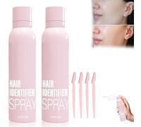 Spray Identificateur De Poils Pour Le Rasage Du Visage, Spray Identificateur De Poils Pour Le Visage, Spray Dermaplaning Pour Tous Les Types De Peau Et De Poils (2pcs)