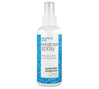 Spray kératose pilaire pour peau rugueuse, chair de poule et peau de fraise - avec acide salicylique, acide glycolique, glycérine et panthénol