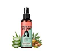 Spray léger nourrissant sans rinçage pour perruque, spray brillant lissant anti-frisottis, formule non grasse, pour perruques synthétiques et cheveux humains 55 ml(1pcs)