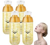 Spray lifting visage essence anti-âge, sérum anti-rides pour le lifting du visage raffermissant, acide hyaluronique réduit les rides, toner hydratant pour peaux sèches, éclaircissant (4 pièces)