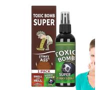 Spray Liquide Puant,Puissant Pratique Drôle Article De Nouveauté Farce Cadeau Hilarant - Bombe De Fausse Crotte pour Blague Amusante - pour, Adultes, Famille, Amis, Garçons, Filles