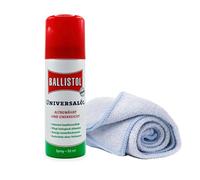 Spray lubrifiant pour les tiges de football avec chiffon en microfibre, huile universelle Ballistol, pour toutes les tables de football, lubrifiant pour les tiges de jeu ainsi que pour le nettoyage du