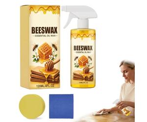 Spray lustrant à la Cire D'abeille pour Bois, 2026 New Rénovateur et Nettoyant Naturel pour Meubles, Cire Meuble en Bois, Spray de Polissage pour le Bois, Ravive l'éclat et Elimine les Rayures (1Pcs)