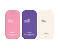 Spray Mains Désinfectant 30 ml - Lot de 3 Parfums Doux - Sakura Flower, Orchid Dream, Coco Vanilla - Format Nomade - Sans Rinçage
