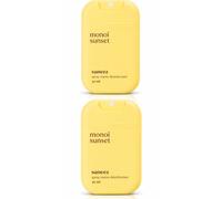 Spray Mains Désinfectant Parfum Monoï - Lot de 2 x 30 ml - Format Poche - Nettoyage Sans Rinçage - Parfum Monoï Sunset