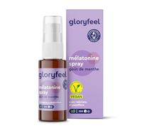 Spray Mélatonine Effet Immédiat, Valériane Lavande Passiflore + Vitamine B6 B1, Goût de Menthe, Flacon 30 ml, Endormissement Rapide & Limite le Jetlag, 100% Végétalien, Sans Additifs