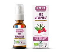 Spray Ménopause 100% Naturel - Soulage Bouffées de Chaleur & Sueurs Nocturnes - Sauge, Airelle, Framboisier, Bourgeon de Pommier - Sans Hormones - Fabriqué en France - Nutrivie