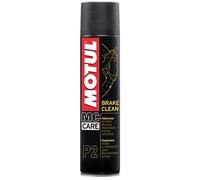 Motul - Dégraissant Surpuissant Non Chloré pour Freins et Pièces Mécaniques de Moto - Aérosol - Dissout Toutes Traces de Graisse, Huile et Goudron - MC Care Brake Clean P2-400 ML