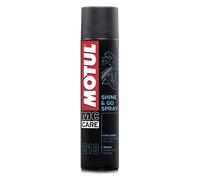 Motul – Spray MC Care Shine & Go E10 – Raviveur lustreur silicone pour motos – 400 ml