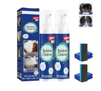 Spray moussant anti-huile très efficace, nettoyant multi-usages, nettoyant puissant pour taches d'huile lourde, spray nettoyant en profondeur sans rinçage pour cuisine (2pcs)