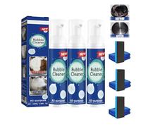 Spray moussant anti-huile très efficace, nettoyant multi-usages, nettoyant puissant pour taches d'huile lourde, spray nettoyant en profondeur sans rinçage pour cuisine (3pcs)