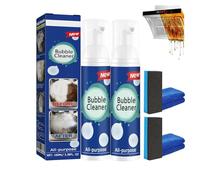 Spray moussant anti-huile très efficace, spray nettoyant tout usage, spray moussant anti-graisse et anti-salissures tenaces, nettoyant moussant en profondeur pour cuisine (2pcs)