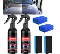 Spray Nano pour voiture, Nano Spray de réparation des rayures de voiture, Nano éliminateur de rayures pour voiture, polissage pour voiture, agent de revêtement nano pour vernis (2 pièce)