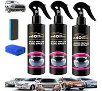 Spray nano réparateur rapide de rayures pour voiture P40, spray de polissage pour réparation rapide des rayures, dissolvant de peinture pour voiture, protection longue durée (120ML,3PC)