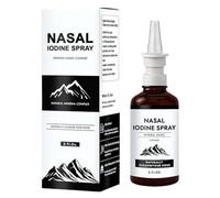 Spray Nasal À L’Iode Nasomin 60 Ml - Brume Respiratoire Douce Hydratante Aux Minéraux Naturels, Soin Nettoyant Nasal Pour Air Sec | Pour Hygiène Quotidienne, Voyage, Bureau, Adultes, Seniors
