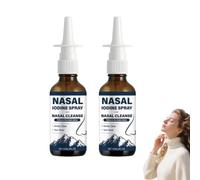 Spray nasal d'iode pour un rafraîchissement nasal quotidien - Spray nasal d'iode doux pour adultes - Spray nasal à fine brume avec iode et acide fulvique, 60 ml de rafraîchissement (2 bouteilles)