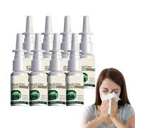 Spray nasal nettoyant et hydratant - Brume nasale pour l'hygiène quotidienne - Lotion nasale hydratante et à brume fine pour les voies respiratoires sèches, procure un confort optimal. (8 bouteilles)