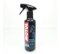 Spray nettoyage à sec sans eau Motul E1 Wash & Wax 400mL pour moto scooter Neuf