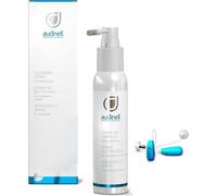 Spray nettoyant (100ml) + brosse - Sans alcool - Dissout, nettoie, élimine le cérumen et la sueur des aides auditives, écouteurs, moniteurs intra-auriculaires