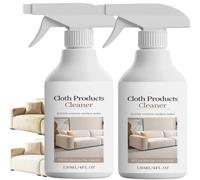 Spray nettoyant à sec multi-usages pour tissus, détachant pour canapés et lits, solution moussante nettoyante en profondeur pour tapis, détachant non toxique à séchage rapide pour meubles (2pcs)