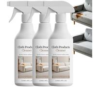 Spray nettoyant anti-taches pour canapé sans lavage, solution de nettoyage pour rembourrage sans rinçage à séchage rapide et spray protecteur pour tissu, spray anti-taches pour tissu multi (3pcs)