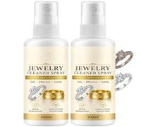 Spray nettoyant antioxydant pour bijoux, polisseur argent pour bijoux, nettoyant bagues et diamants, brillance instantanée en 1 minute, pierres précieuses et montres en acier, protection (2pcs)