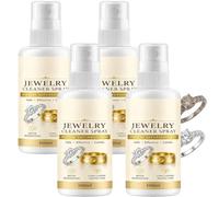 Spray nettoyant antioxydant pour bijoux, polisseur argent pour bijoux, nettoyant bagues et diamants, brillance instantanée en 1 minute, pierres précieuses et montres en acier, protection (4pcs)