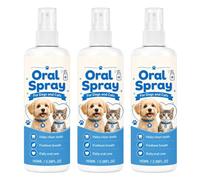 Spray nettoyant buccal pour animaux 100 ml - Détartrage dentaire，2pc | Ce spray buccal doux pour chiens et chats rafraîchit l'haleine et favorise une hygiène bucco-dentaire quotidienne.