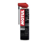 Motul - Nettoyant Chaîne Moto Aérosol - Dégraissant Extrême Pour Motos Routières et Tout-Terrain - Compatible O-RING, X-RING, Z-RING - Évaporation Très Rapide - MC Care Chain Clean C1-400 ml