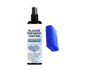 Spray Nettoyant Contacts Électriques - Restaure et protège les connexions sans résidu | Revêtement silicone isolant imperméable avec chiffon inclus | Pour électriciens, ingénieurs, cartes PCB, équipem