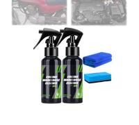 Spray nettoyant dégraissant puissant et efficace pour les taches de graisse, nettoyant et dégraissant moteur haut de gamme, spray protecteur de brillance puissant (2PCS)
