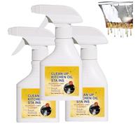 Spray nettoyant dégraissant puissant, nettoyant multi-usages pour la cuisine, adapté aux fours à micro-ondes, plaques de cuisson, casseroles, hottes et cuisinières.
