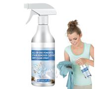 Spray Nettoyant Détachant Pour Vêtements, 120ml Puissant Spray Sec Tout-En-Un Sans Lavage Pour Les Taches De Tissus, éLimine L'huile, La Peinture, Les Taches De Sang