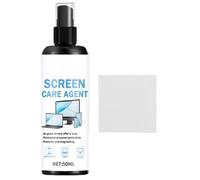 Spray nettoyant électronique - Brume sans traces | 14,5 x 4 cm, solution de 50 ml avec lingette, nettoyant d'écran pour télévision, téléphone portable pour écrans, lunettes de pulvérisation, entretien