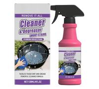 Spray nettoyant et dégraissant pour gril 120 ml - Nettoyant pour four robuste pour grilles de barbecue, plaques de cuisson, comptoir à vaisselle, casserole, plaques de fer et support de cuisine