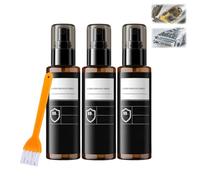 Spray nettoyant express pour rasoirs, nettoyant universel et efficace pour rasoirs électriques avec brosse, formule à séchage rapide pour l'entretien des lames, contrôle des odeurs (3PCS)