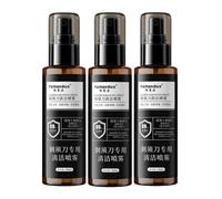 Spray Nettoyant For Rasoir 100 Ml, Compatible Avec Braun, Compatible Avec Philips, Compatible Avec Panasonic, Convient À 99% Des Rasoirs Et Tondeuses À Cheveux(3 pcs)