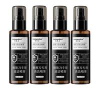 Spray Nettoyant For Rasoir 100 Ml, Compatible Avec Braun, Compatible Avec Philips, Compatible Avec Panasonic, Convient À 99% Des Rasoirs Et Tondeuses À Cheveux(4 pcs)