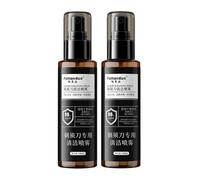 Spray Nettoyant For Rasoir 100 Ml, Compatible Avec Braun, Compatible Avec Philips, Compatible Avec Panasonic, Convient À 99% Des Rasoirs Et Tondeuses À Cheveux(2 pcs)