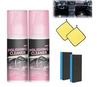 Spray Nettoyant Lustrant pour Intérieur de Voiture, Nettoyant Multi-usages pour Voiture, 100 Ml, Protecteur et Habillage, pour Une Rénovation Complète de L'intérieur de Votre(2pcs)